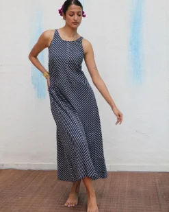 Aab-e-gul Blockprinted Cotton Dress - Flower Girl