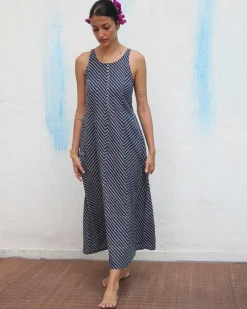 Aab-e-gul Blockprinted Cotton Dress - Flower Girl