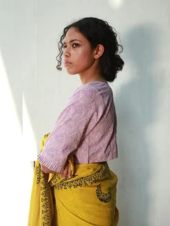 Adrien Hand Block-Printed Cotton Blouse - Fmtm