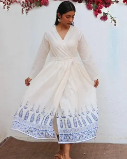 Aestas Block printed Cotton Dress - BGVL