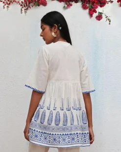Alizeti Blockprinted Cotton Top - BGVL