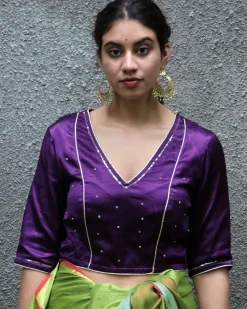 Amala Mashru Silk Blouse - Chandani