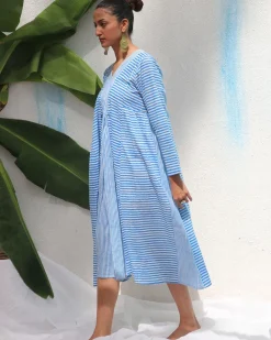 Amaris Handprinted Cotton Dress - WITC
