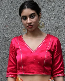 Anagha Mashru Silk Blouse - Chandani