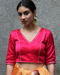 Anagha Mashru Silk Blouse - Chandani