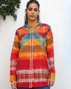 Aneeza Gamcha Cotton Shirt