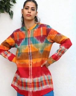 Aneeza Gamcha Cotton Shirt