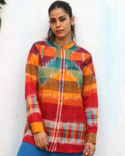 Aneeza Gamcha Cotton Shirt