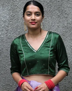Anika Mashru Silk Blouse - Chandani