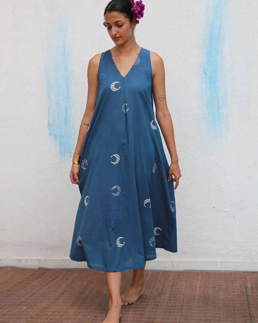 Aparajita Blockprinted Cotton Dress - Flower Girl