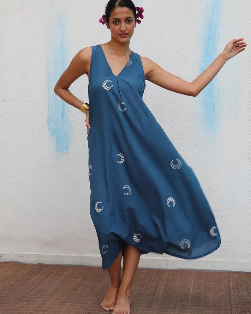 Aparajita Blockprinted Cotton Dress - Flower Girl