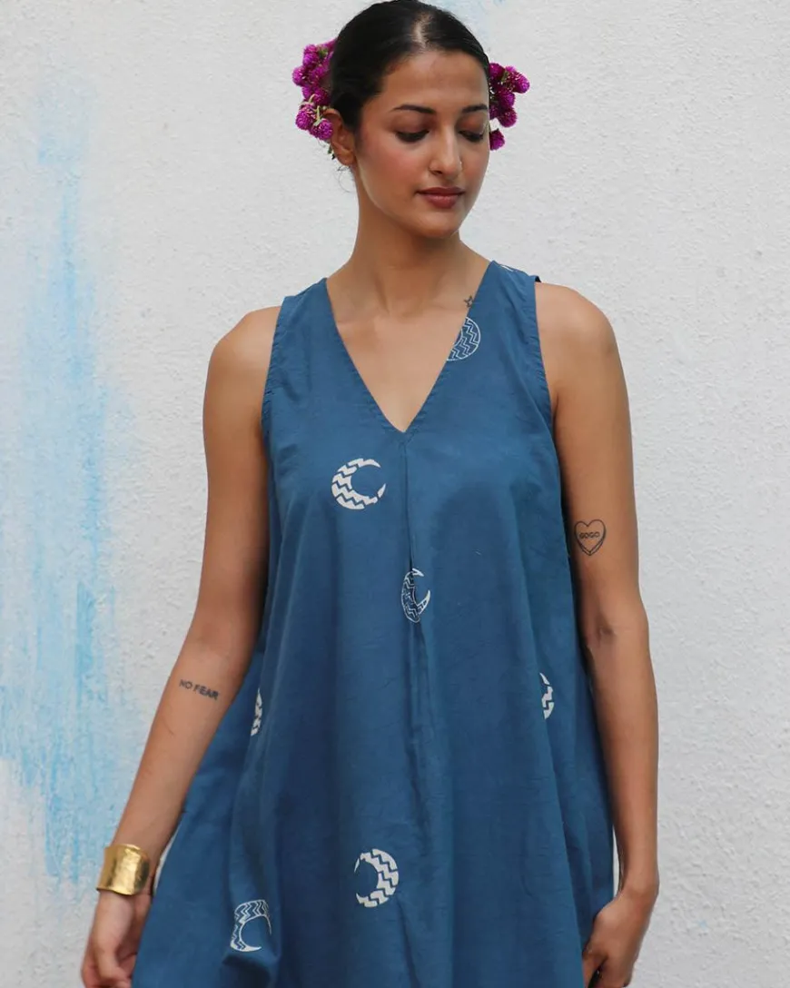Aparajita Blockprinted Cotton Dress - Flower Girl
