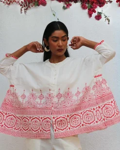 Arpina Blockprinted Cotton Shirt - BGVL