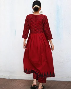 Aurora Block printed Cotton Kurta Set - NOMAD