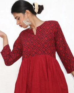 Aurora Block printed Cotton Kurta Set - NOMAD