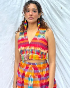 Basanti Gamcha Cotton Top - GMC