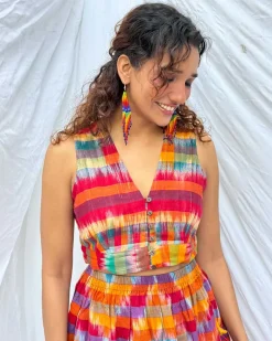 Basanti Gamcha Cotton Top - GMC