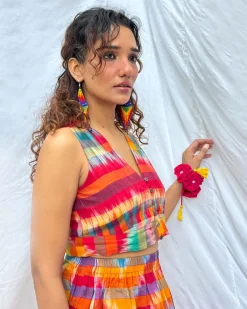 Basanti Gamcha Cotton Top - GMC