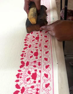 Begonia’s Blush Ivory Block Printed Dress - MMG
