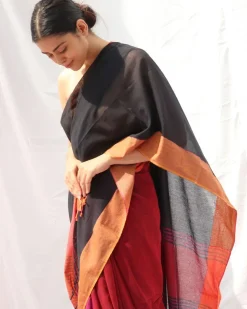 Belladonna Handwoven Cotton Saree - LIDD