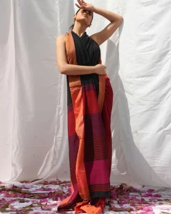 Belladonna Handwoven Cotton Saree - LIDD