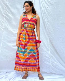 Bhanwar Gamcha Cotton Skirt - GMC