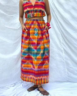 Bhanwar Gamcha Cotton Skirt - GMC