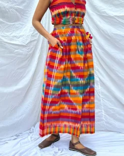 Bhanwar Gamcha Cotton Skirt - GMC