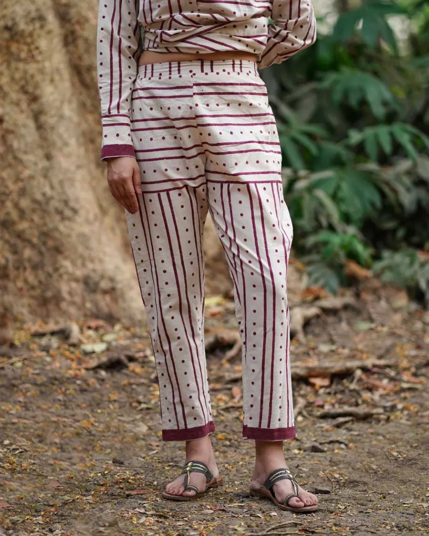 Bhanwar Si Tu Ivory Block Printed Cotton Kurta set - WW