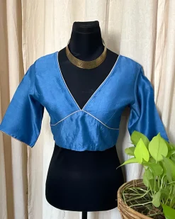 Blue Cotton Blouse - Love Despite