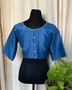 Blue Cotton Blouse - Love Despite