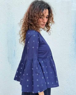 Bluebird Bandhej Cotton Top