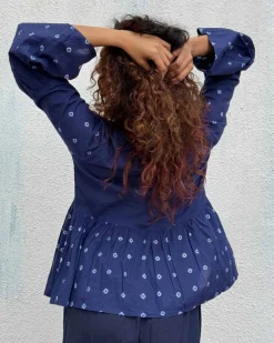 Bluebird Bandhej Cotton Top