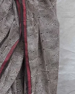 Blush of Dusk Blockprinted Cotton Saree