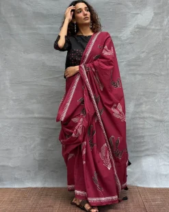 Breeze Blockprinted Cotton Saree