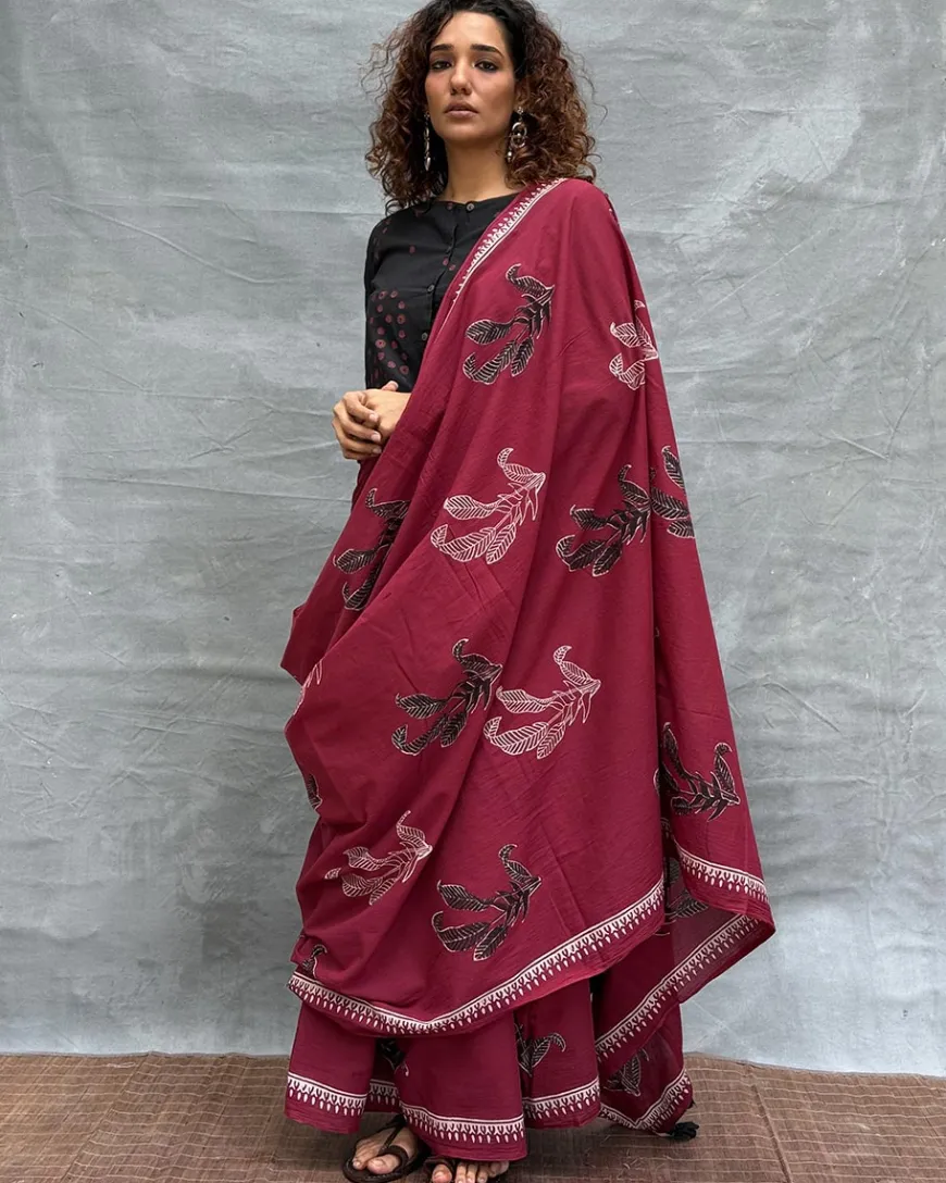 Breeze Blockprinted Cotton Saree