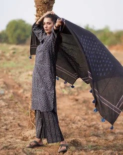 Breezy Dreams Blockprinted Cotton Dupatta-WWB