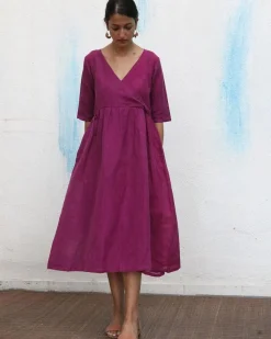 Brisa Handwoven Linen Dress - Breathe