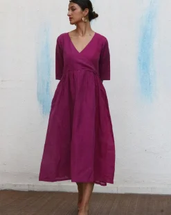 Brisa Handwoven Linen Dress - Breathe
