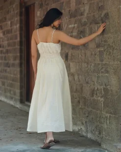 Buttercup Fade Ivory Block Printed Dress - SFD