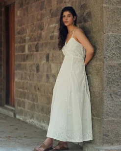 Buttercup Fade Ivory Block Printed Dress - SFD