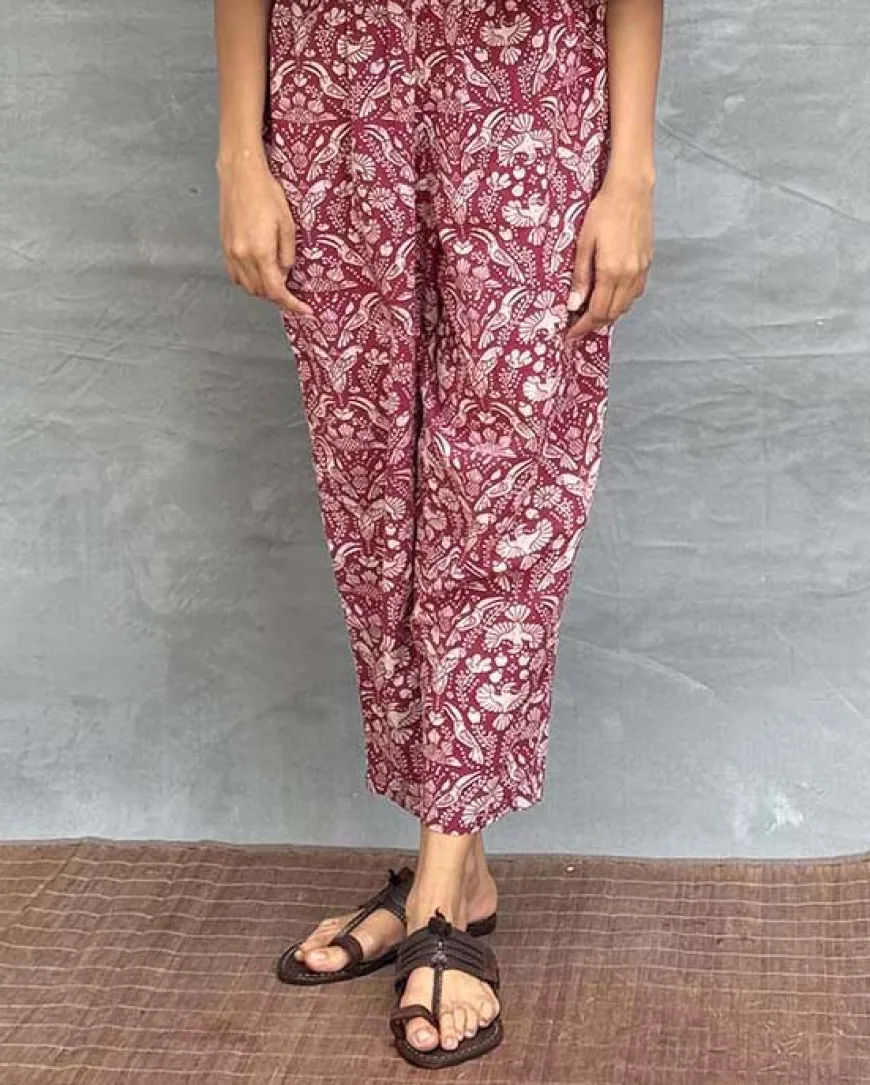 Cedar Skies Blockprinted Cotton Pant