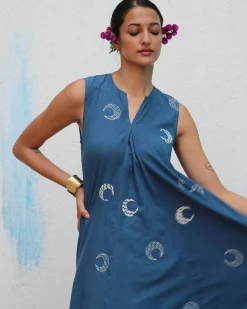 Chandramallika Block printed Cotton Kurta Set - Flower Girl
