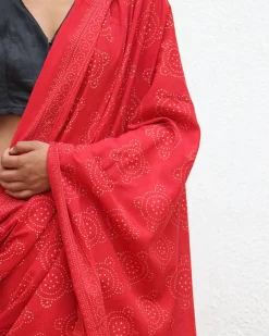 Colossus Handblockprinted Cotton Saree - Fmtm