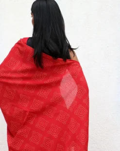 Colossus Handblockprinted Cotton Saree - Fmtm