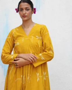 Dahliya Block printed Cotton Kurta Set - Flower Girl