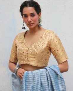 Devina Brocade Blouse - Jheel