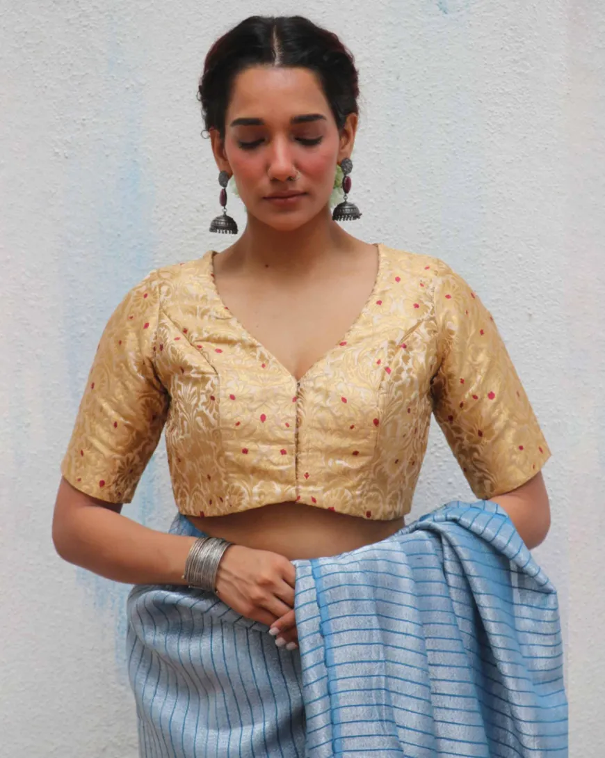 Devina Brocade Blouse - Jheel