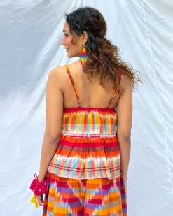 Dhwani Gamcha Cotton Top - GMC