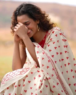 Dil Awara Handblock Printed Cotton Saree